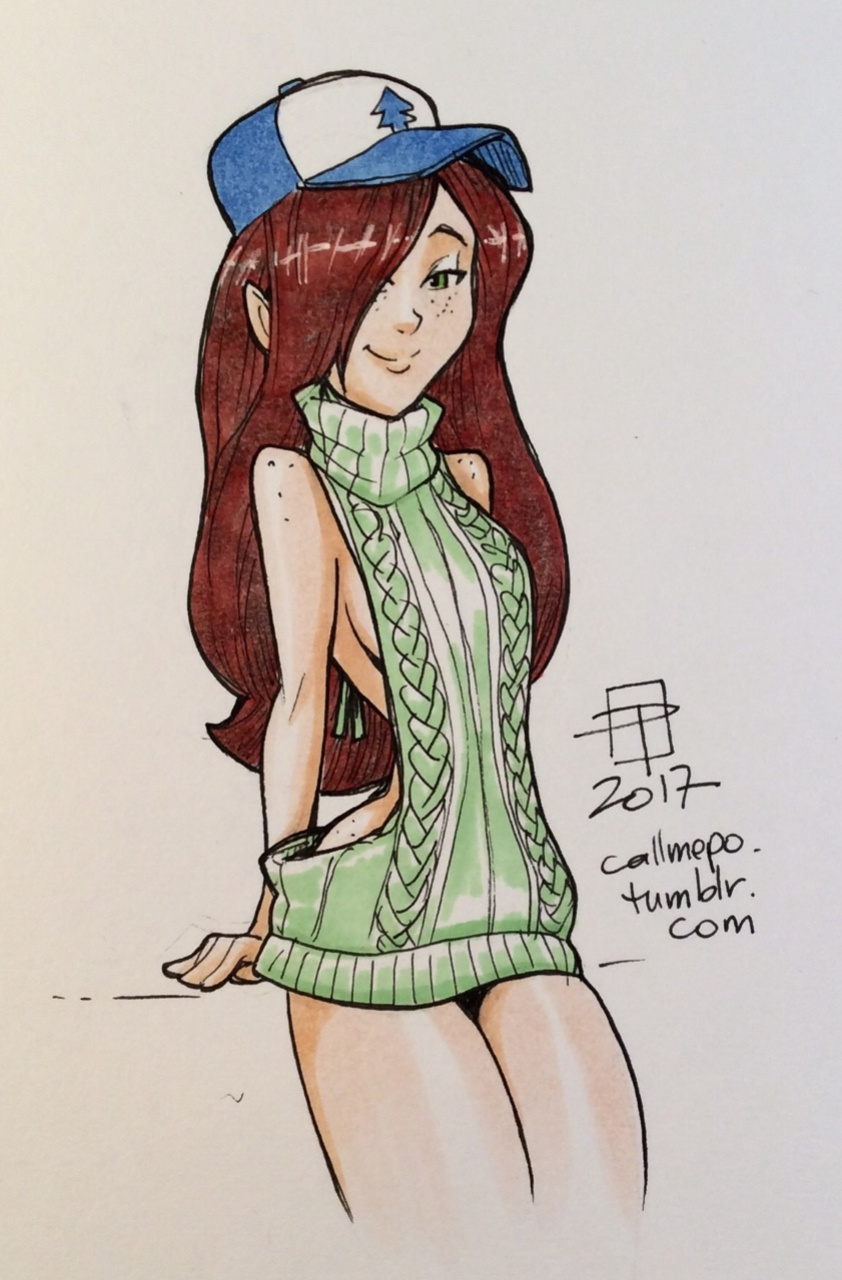 Callmepo - Short Shorts + Virgin Killer Sweater