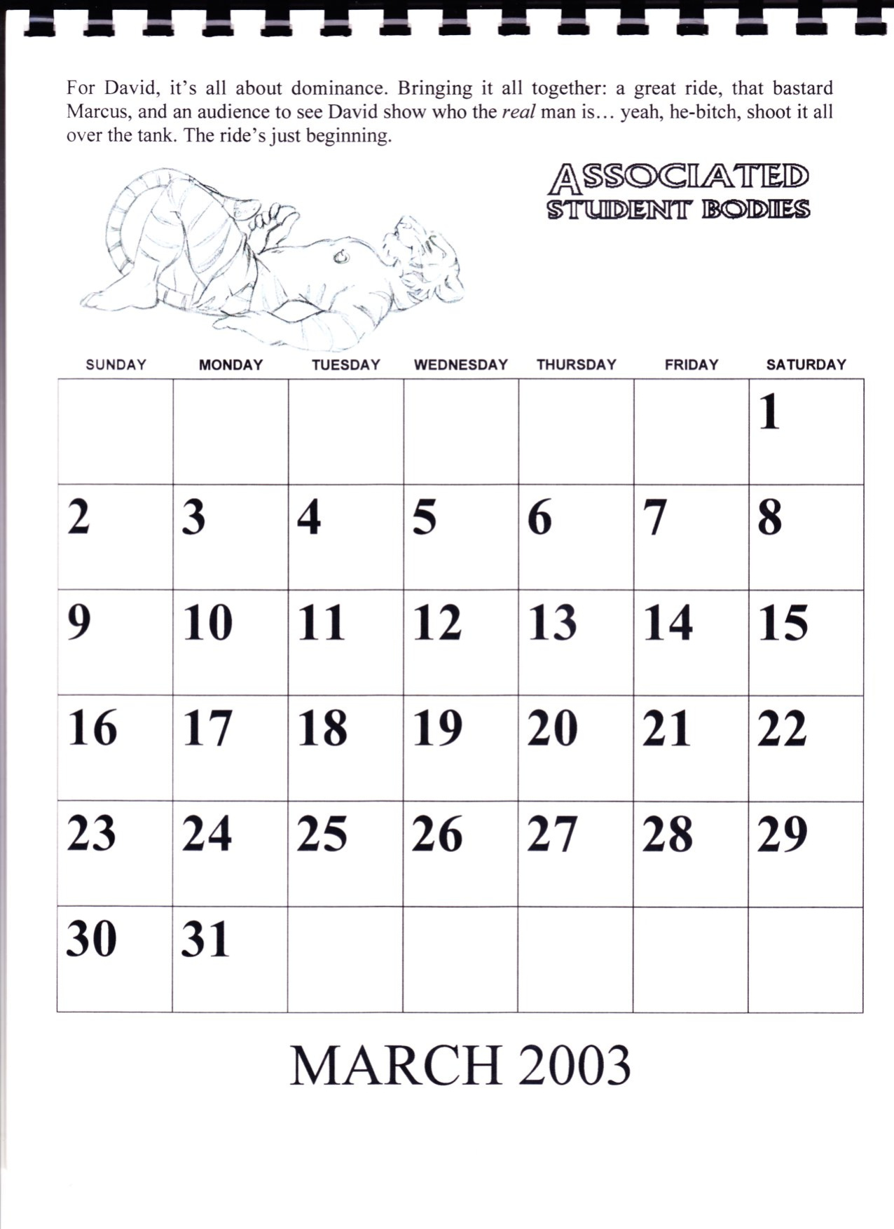 Associated Student Bodies Secret Fantasies
