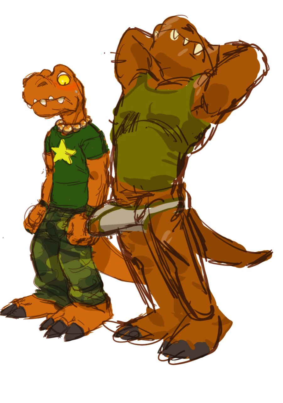 [orf] Father/son dino fun times