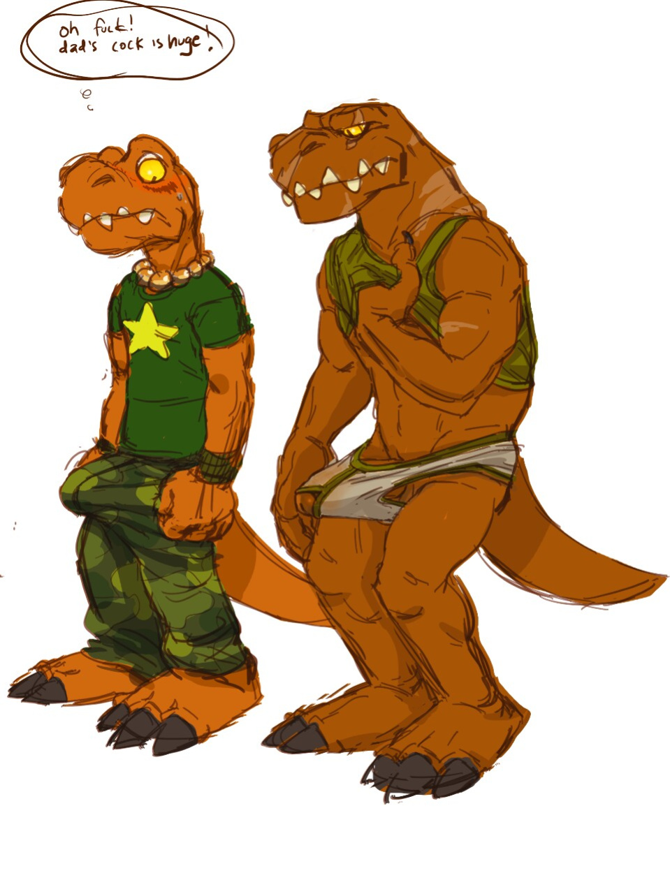 [orf] Father/son dino fun times