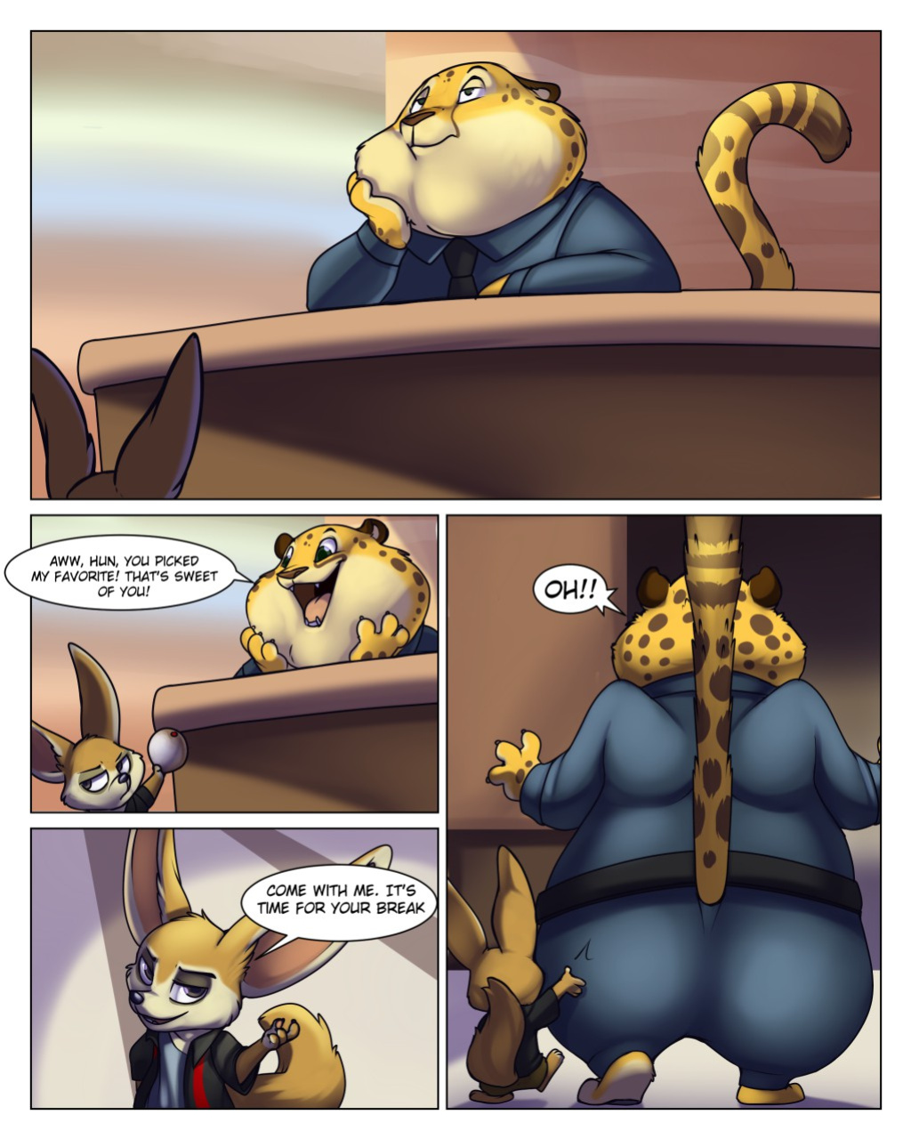 Clawhauser's Lunch Break (Zootopia)