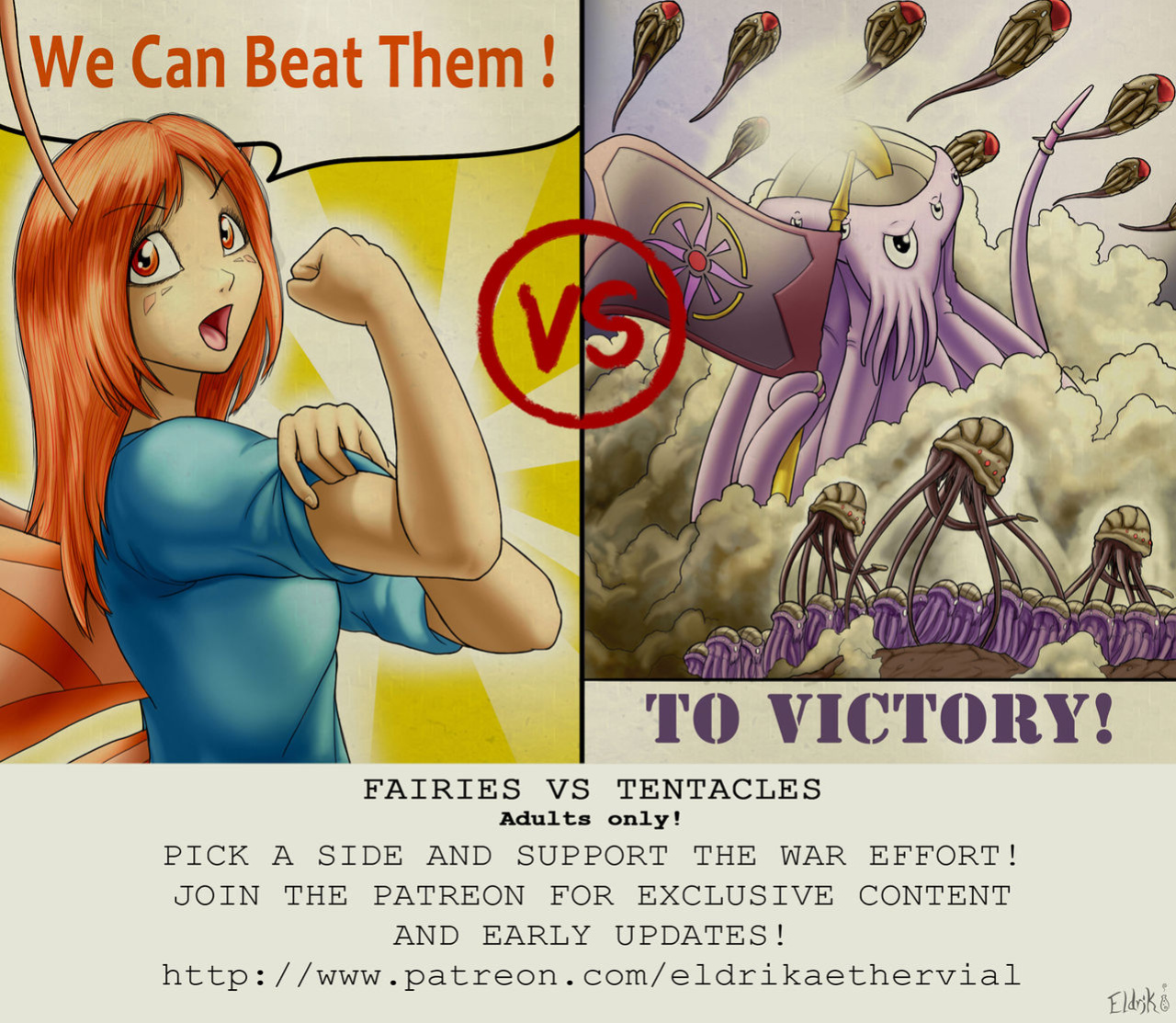[Bobbydando] Fairies vs Tentacles Bonus Art Year 1