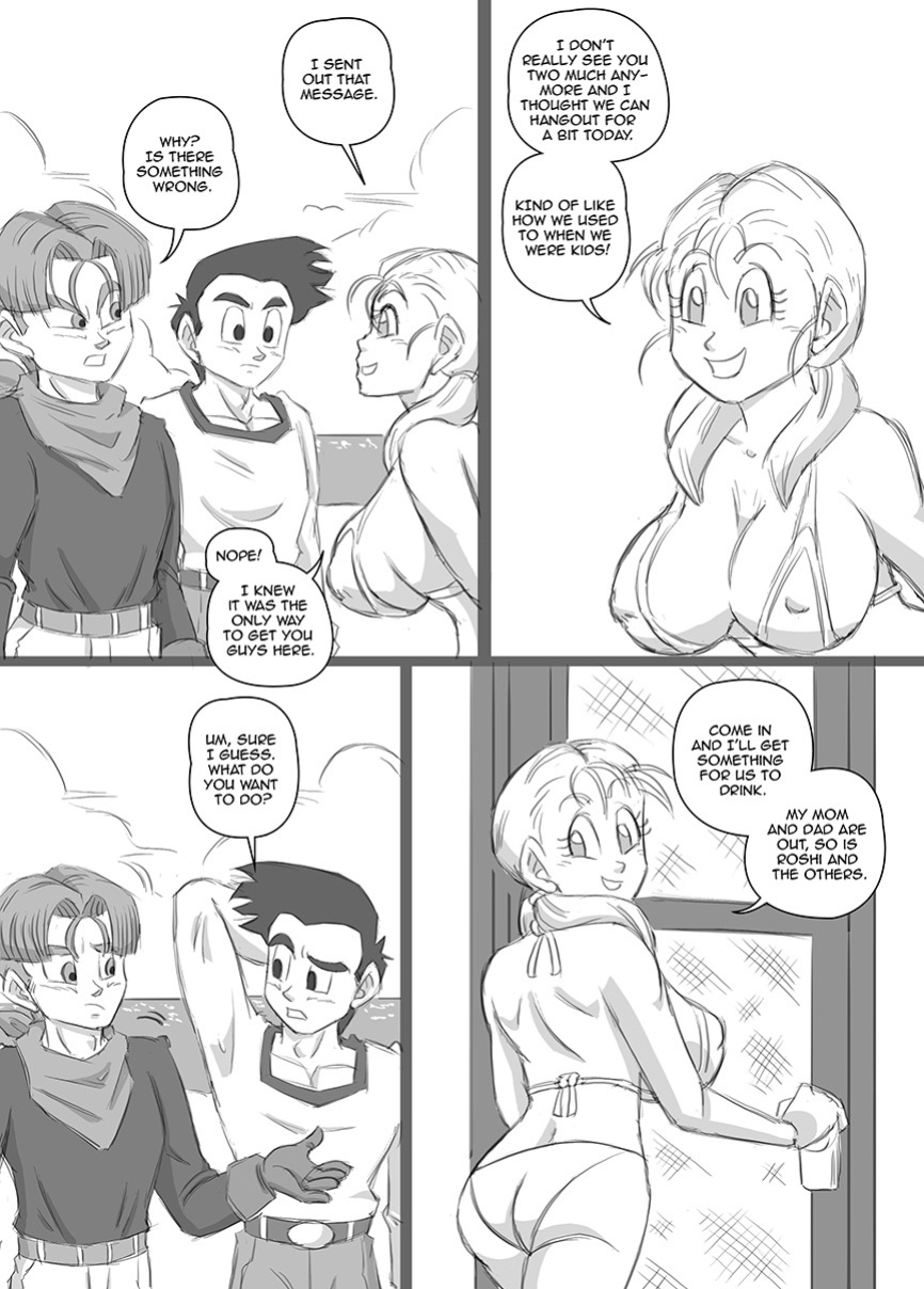 [Funsexydragonball] Chase After Me: Goten x Marron x Trunks (Dragon Ball GT)