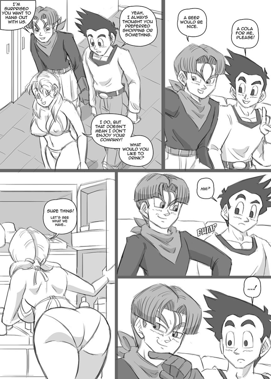 [Funsexydragonball] Chase After Me: Goten x Marron x Trunks (Dragon Ball GT)