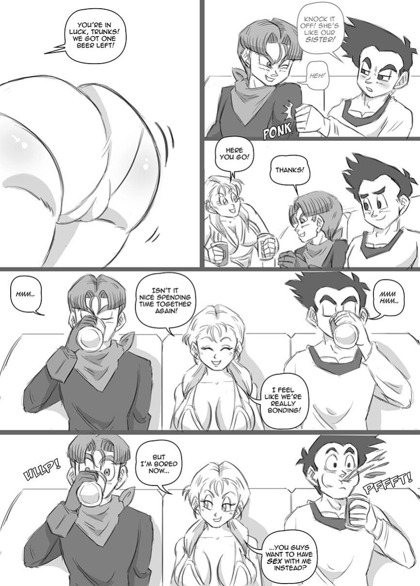 [Funsexydragonball] Chase After Me: Goten x Marron x Trunks (Dragon Ball GT)