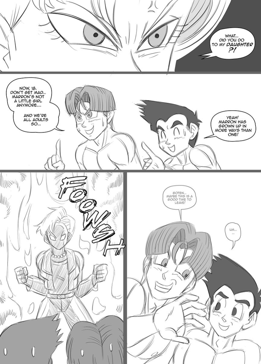 [Funsexydragonball] Chase After Me: Goten x Marron x Trunks (Dragon Ball GT)