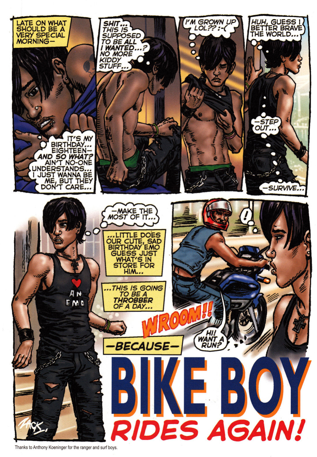 [Oliver Frey] Bike boy rides again