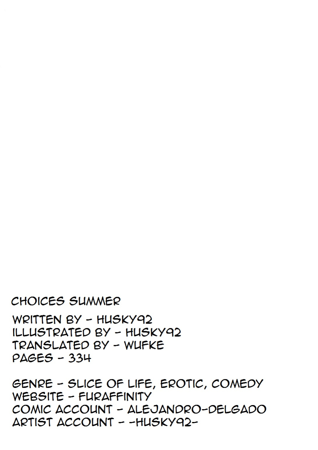 [husky92] Choices - Summer