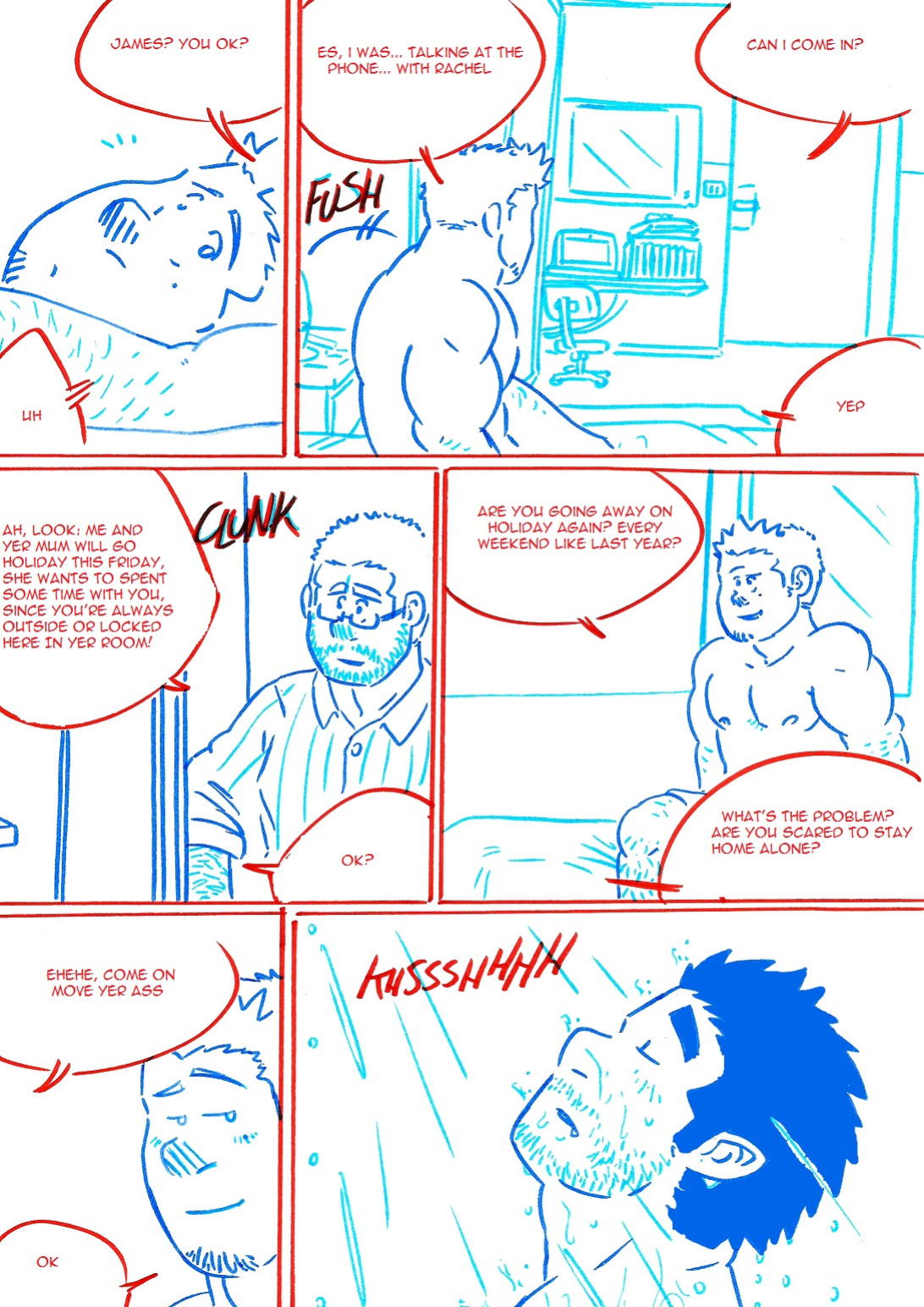 [husky92] Wolfguy 2 - Red & Blue