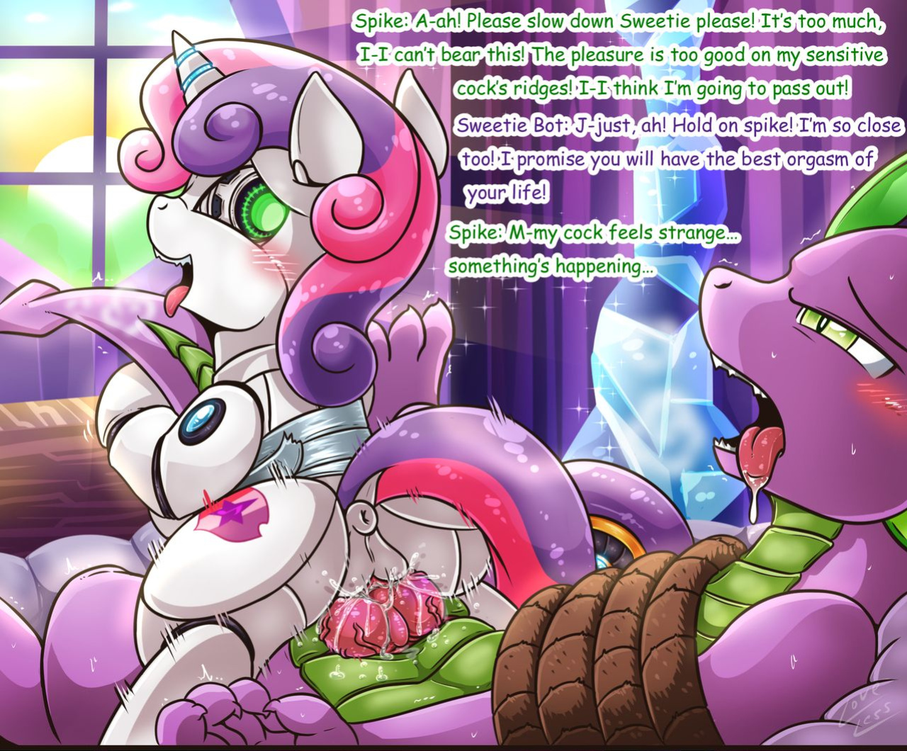 [Vavacung] Spike X Sweetie Bot (My Little Pony: Friendship is Magic)