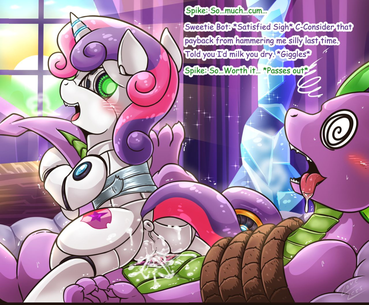 [Vavacung] Spike X Sweetie Bot (My Little Pony: Friendship is Magic)