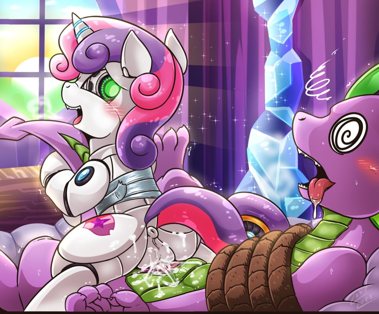 [Vavacung] Spike X Sweetie Bot (My Little Pony: Friendship is Magic)