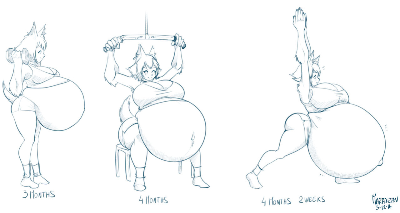 [Marrazan] Polt Pregnancy Progression (Monster Musume no Iru Nichijou)