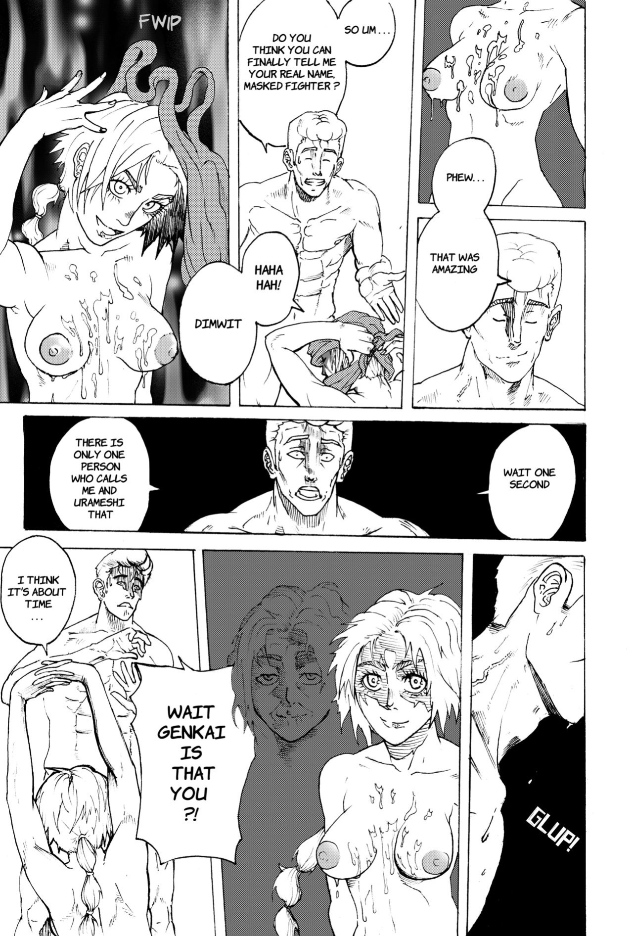 [mangamerlin] Kuwabara x Genkai (Yu Yu Hakusho)
