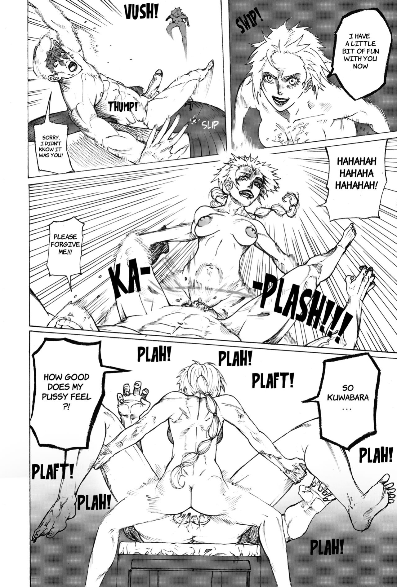 [mangamerlin] Kuwabara x Genkai (Yu Yu Hakusho)