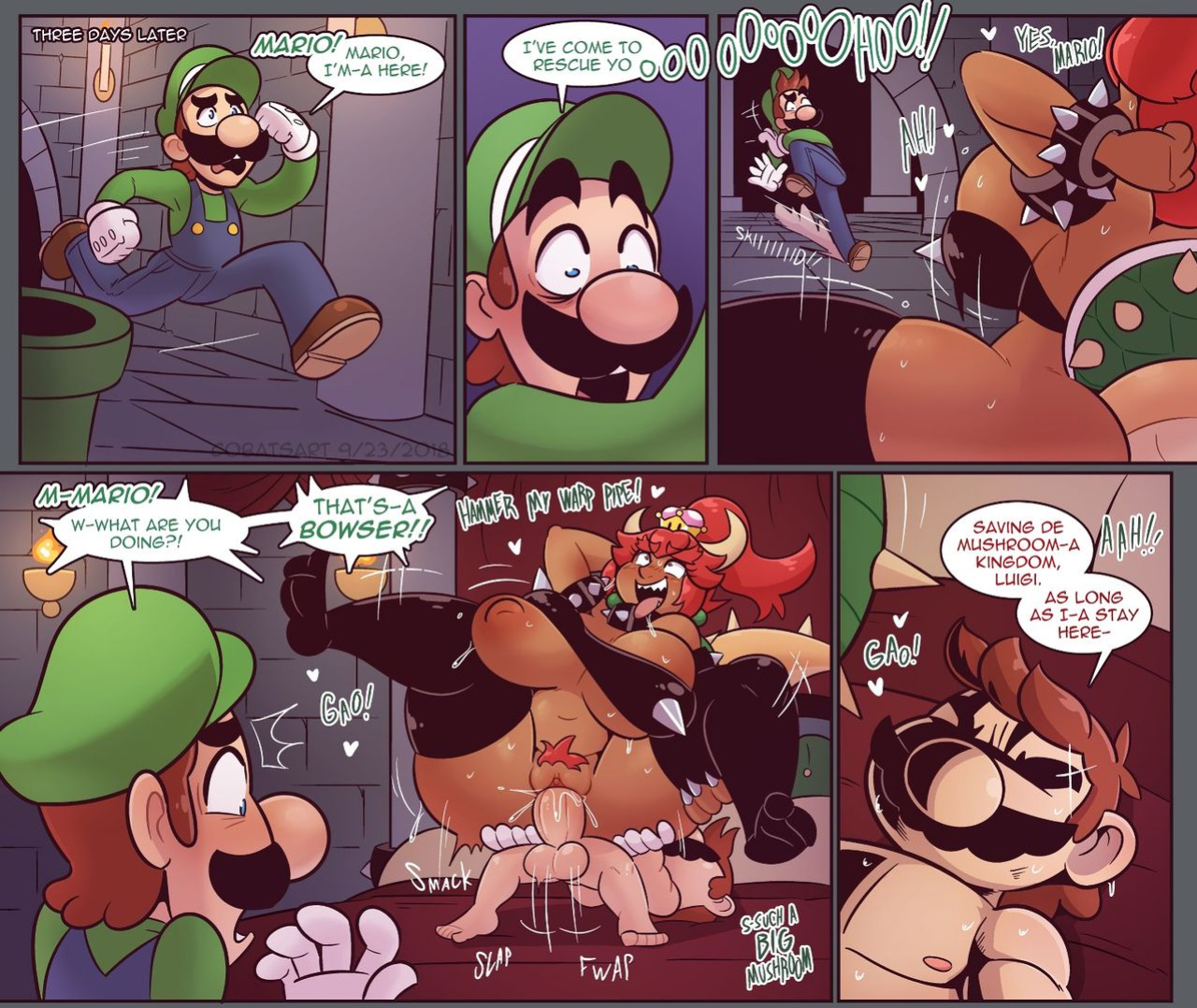 [Cobatsart] Bowsette x Mario (New Super Mario Bros. U Deluxe)