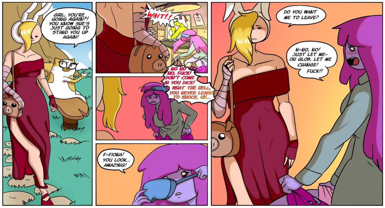 [Spikefoot] Princess Bubblegum and Fiona (Adventure Time)