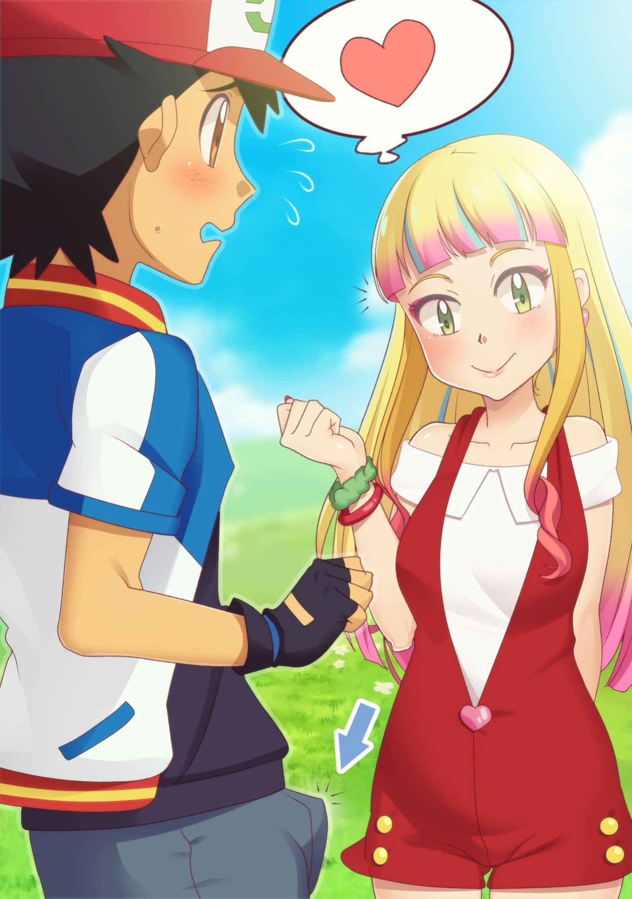 [Gazing Eye] Lisa and Satoshi (Pokemon)