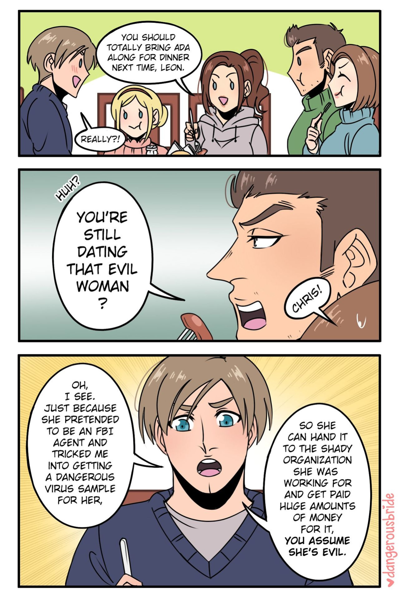 [DangerousBride] Her irresistible rookie (Resident Evil)