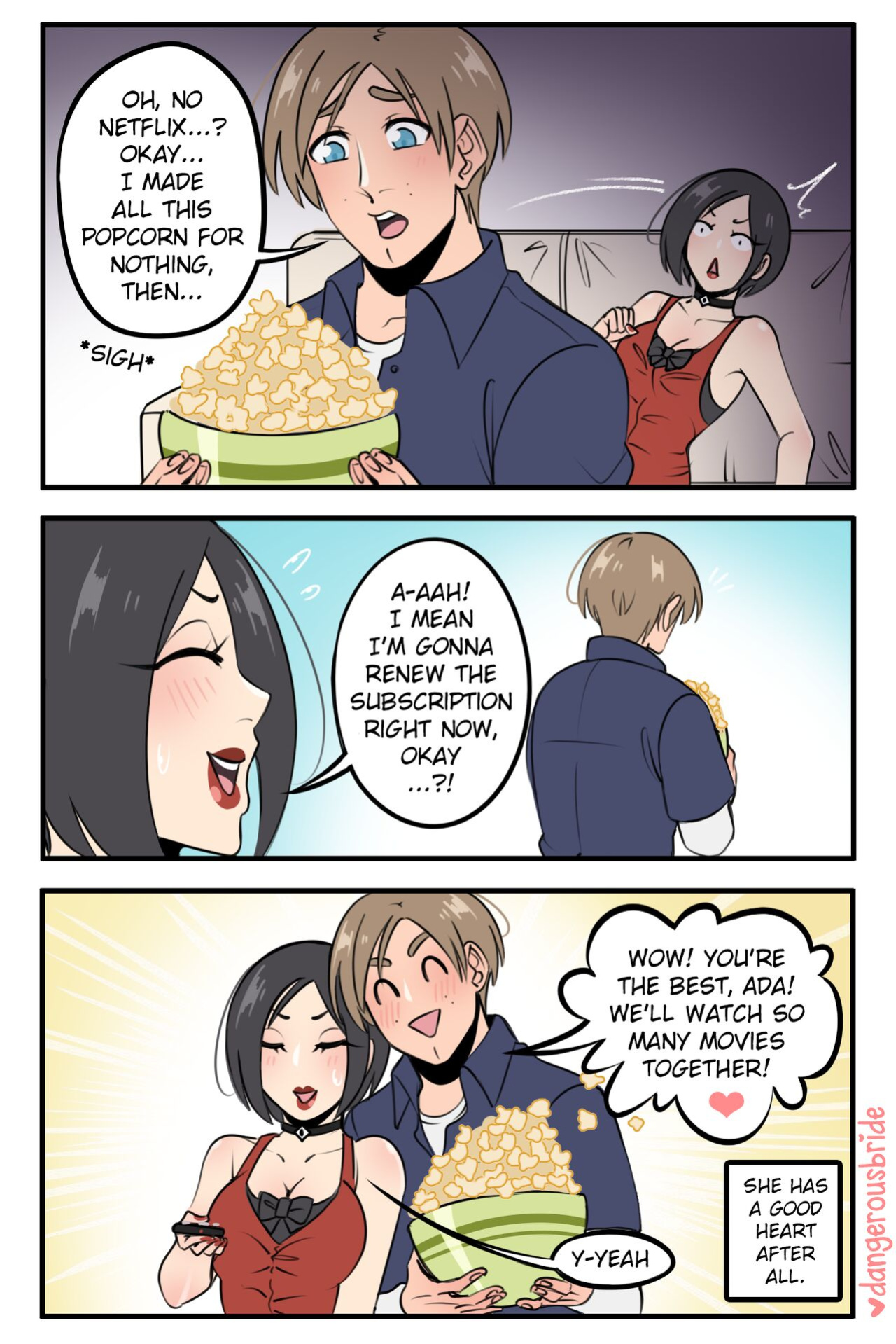 [DangerousBride] Her irresistible rookie (Resident Evil)