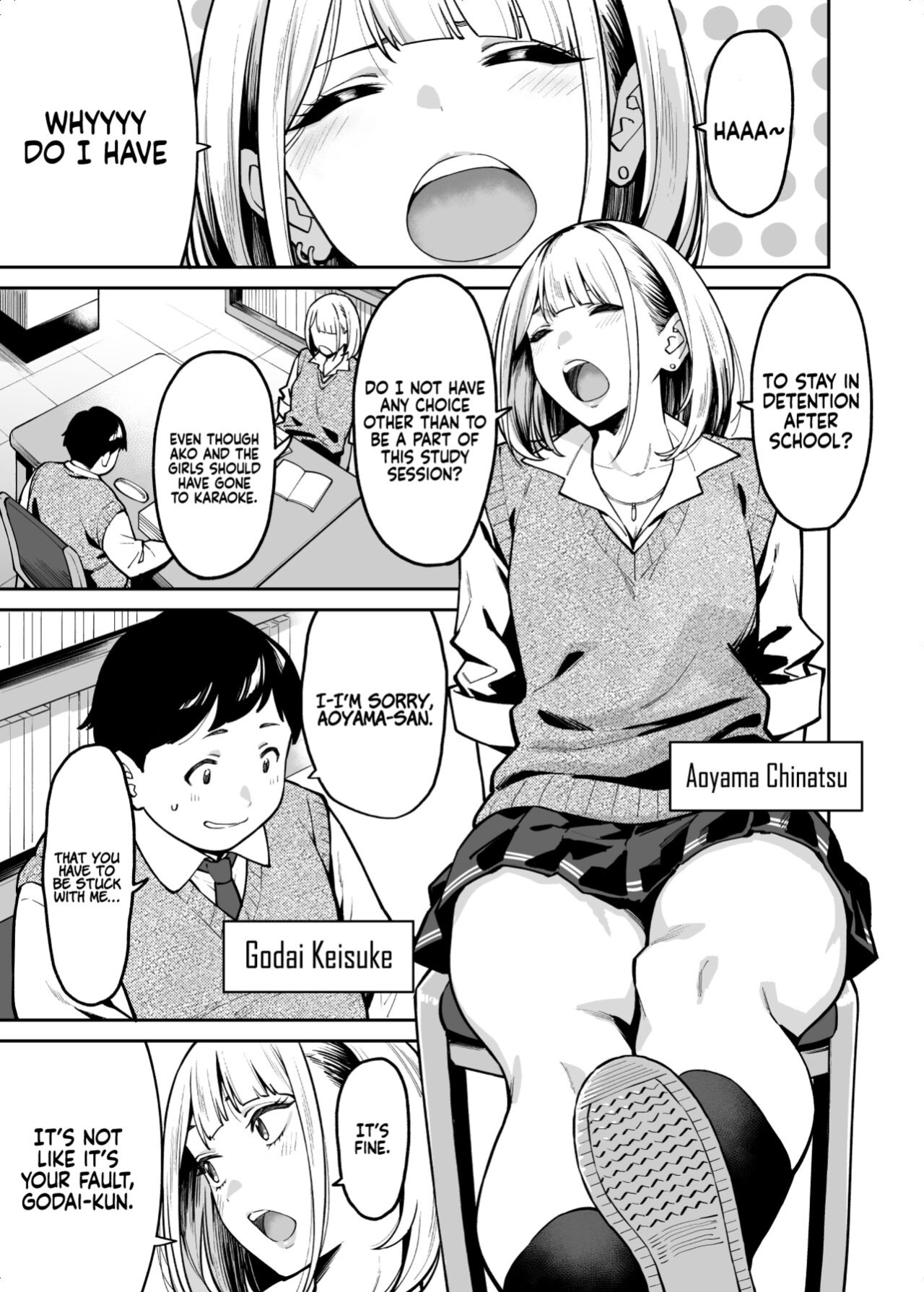 [Uchuusen Shoujigou (Shouji Nigou)] Gal wa Pocchari ni Koi o Suru | Gyaru Falls in Love with a Chubby [Coffedrug]