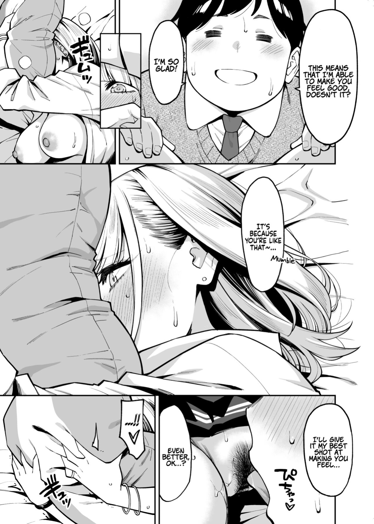 [Uchuusen Shoujigou (Shouji Nigou)] Gal wa Pocchari ni Koi o Suru | Gyaru Falls in Love with a Chubby [Coffedrug]