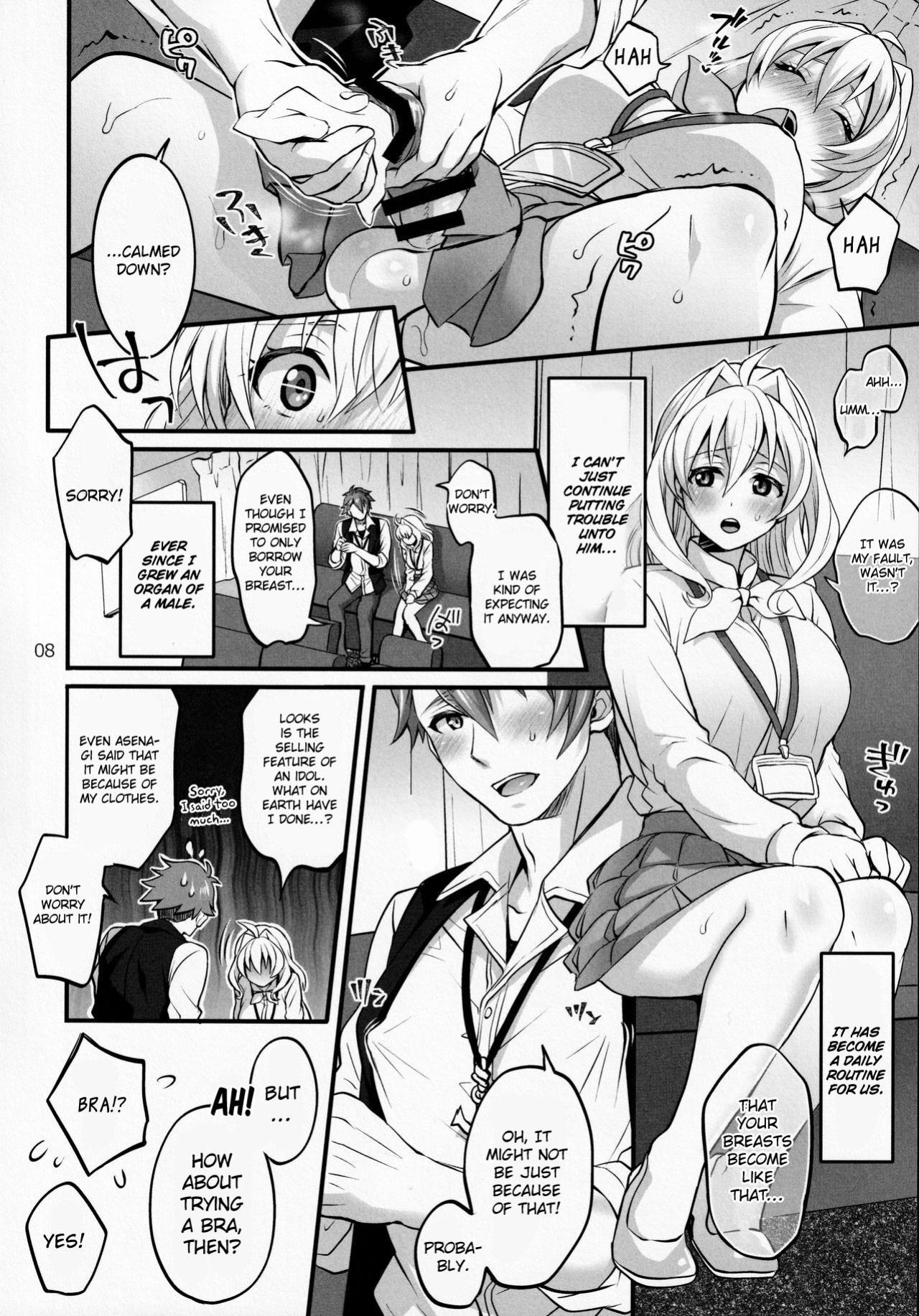(TOP OF THE STAGE 19) [Temparing (Tokimachi Eisei)] Futanari ni Natte Shimatta Tajimusho Manager no Watashi ga Eroero Beast de Wadai no Idol Tsunashi Ryunosuke-san to Himitsu no Shitagi Trade (IDOLiSH7)