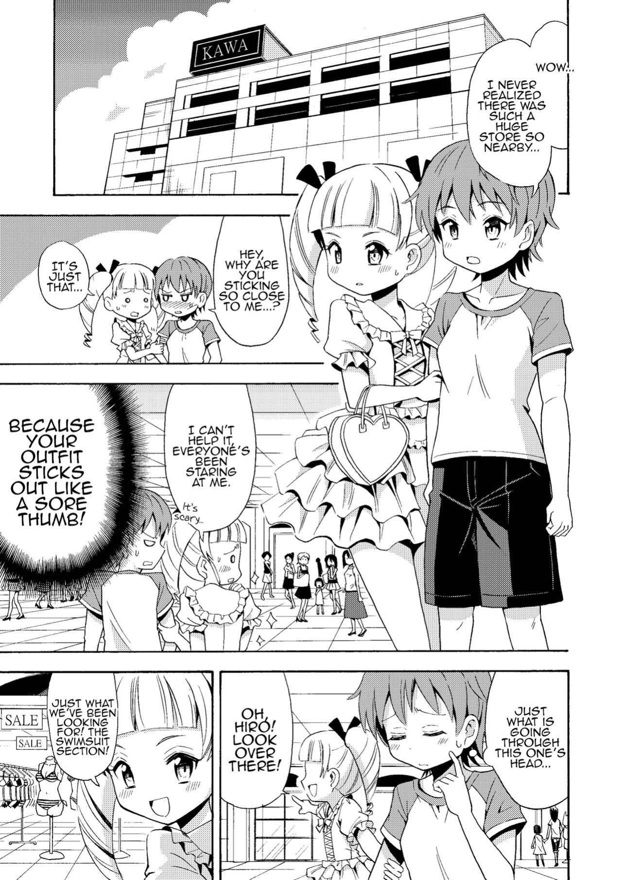 [Yoshida Gorou Shoukai (Yoshida Gorou)] Happy Birthday 2 - Nyotaika Shita no de Mizugi o Kai ni Ittemita | Happy Birthday 2 - Because I have the body of a girl, I tried going shopping for swimsuits. [MMAG Translations]