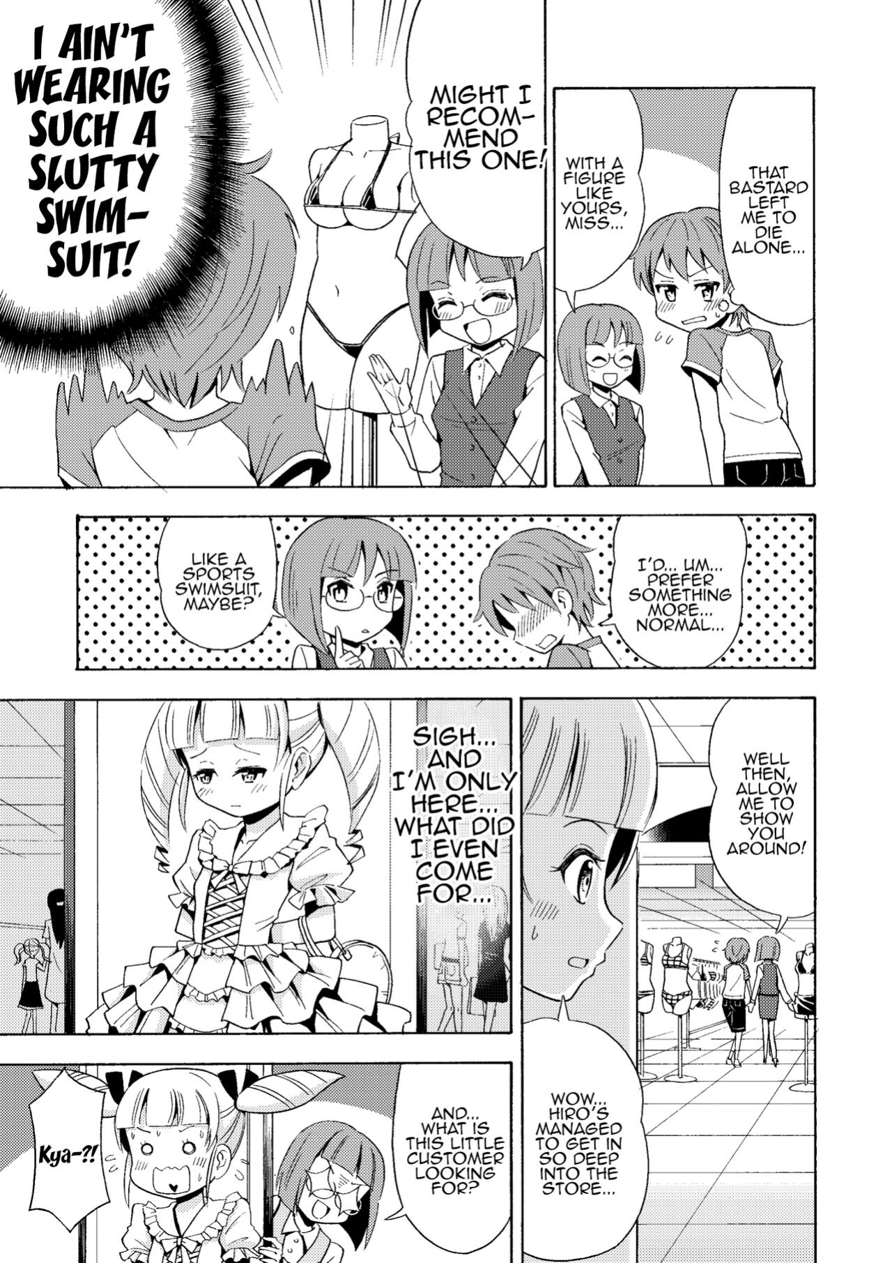 [Yoshida Gorou Shoukai (Yoshida Gorou)] Happy Birthday 2 - Nyotaika Shita no de Mizugi o Kai ni Ittemita | Happy Birthday 2 - Because I have the body of a girl, I tried going shopping for swimsuits. [MMAG Translations]