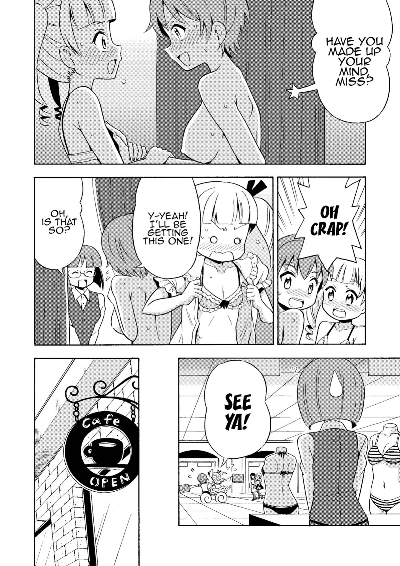 [Yoshida Gorou Shoukai (Yoshida Gorou)] Happy Birthday 2 - Nyotaika Shita no de Mizugi o Kai ni Ittemita | Happy Birthday 2 - Because I have the body of a girl, I tried going shopping for swimsuits. [MMAG Translations]