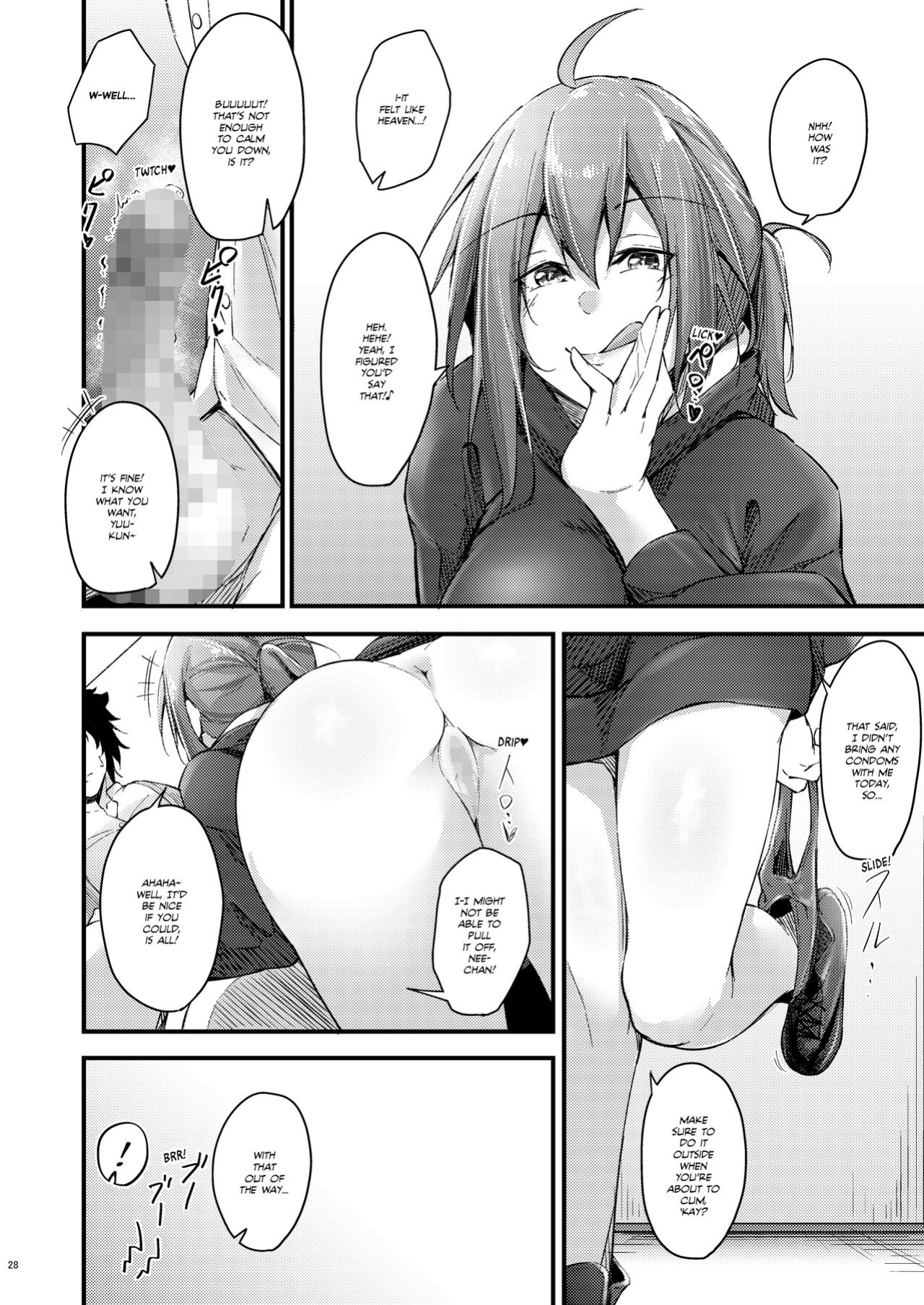 [Gakuen Ketsumeichou (Oriue Wato)] Itsudemo Dokodemo Nandemo Sasete Kureru Giri no Ane | 24/7 Sex with my Stepsister! [Team Rabu2]