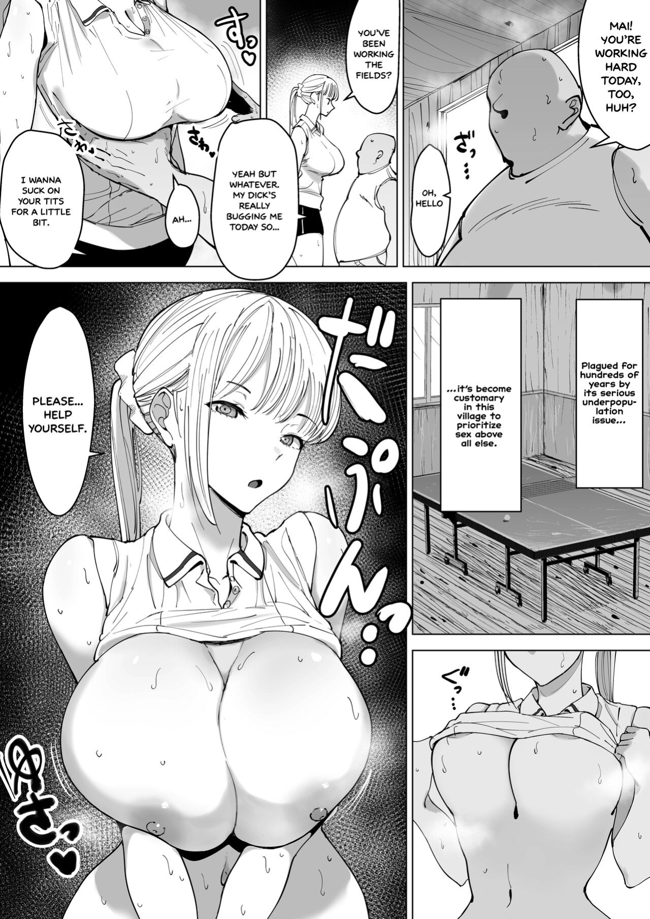 [Gensou Pump] Ecchi na Fuushuu ga Aru Kaso Shuuraku no Ohanashi | The Story of a Small Village With a Sexy Custom