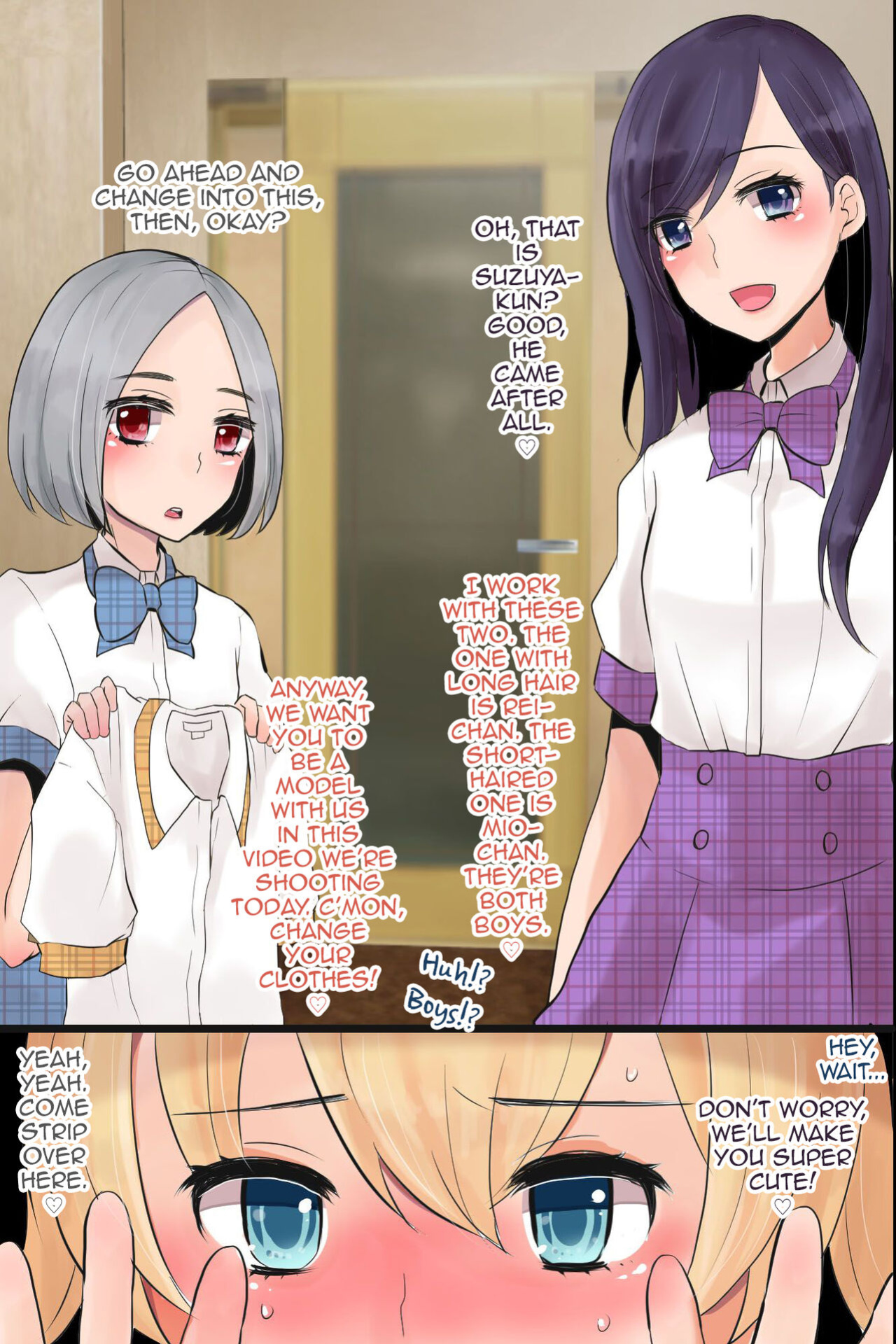 [MC (Nimame)] Mesuochi! Rankou Satsueikai ~Boku Otoko na no ni Kanjichau...!~ [mysterymeat3]