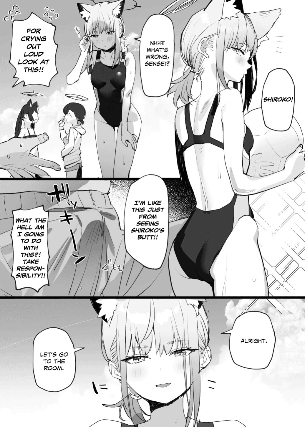 [Subachi] Mizugi Shiroko Ero Manga (Blue Archive) [SML]