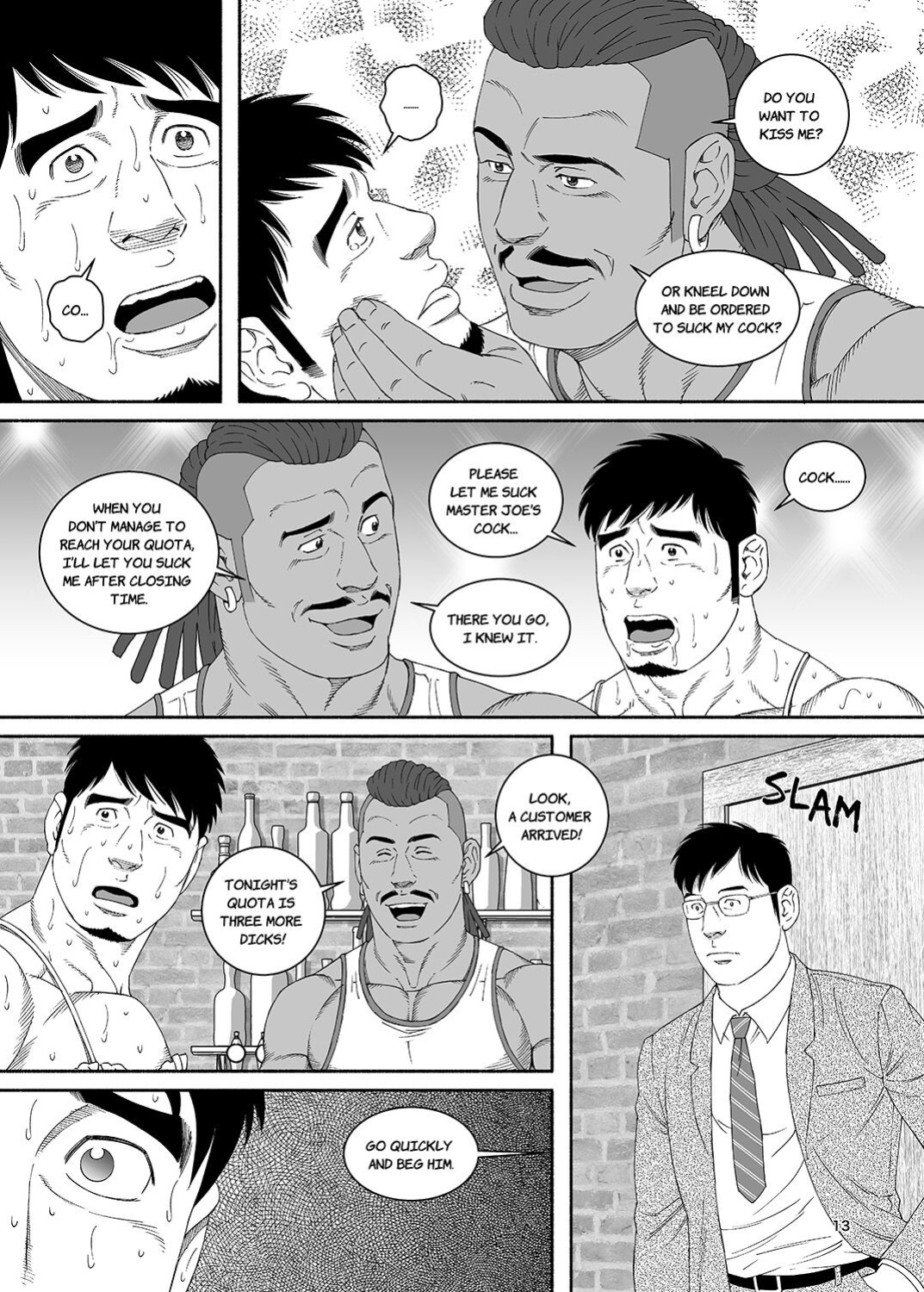 [Tagame Gengoroh] COCKSUCKER Dachi no Oyaji ni Mesu ni Sarete 3 | COCKSUCKER I Got Turned into My Best Friend's Father's Bitch 3
