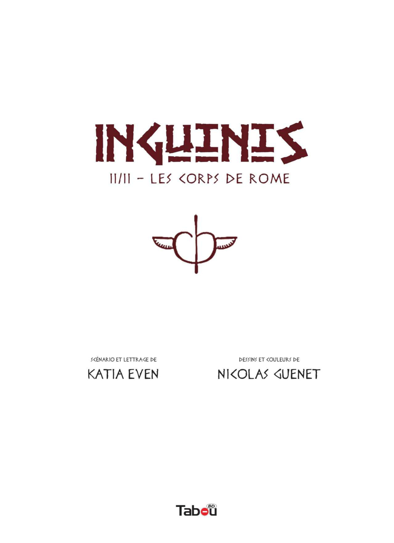 Inguinis: Bodies of Rome - Katia Even & Nicolas Guenet - ENG