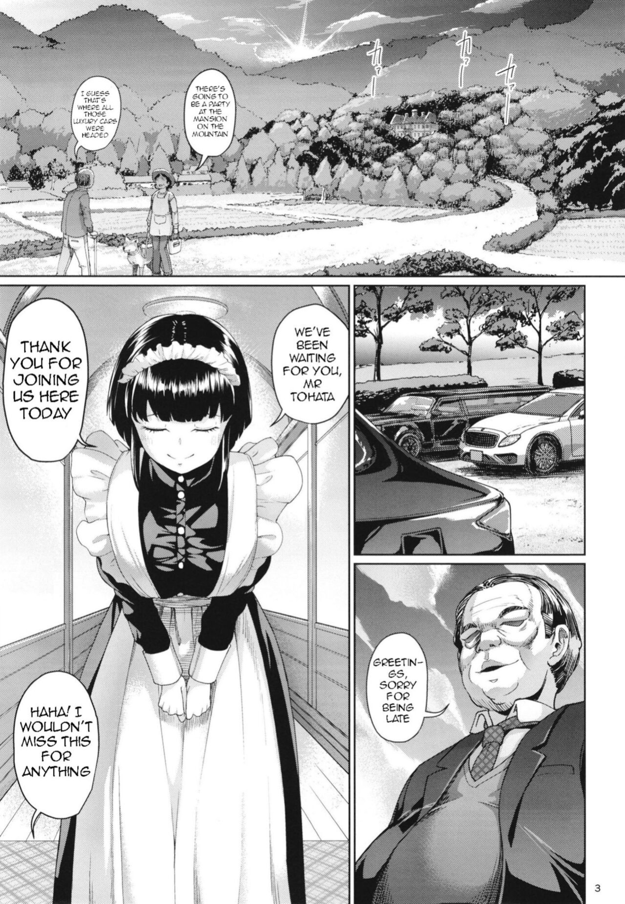 [Zetsubou Shiromuji (Shousan Bouzu)] Oyashiki no Hi 3 | A Day At The Mansion 3