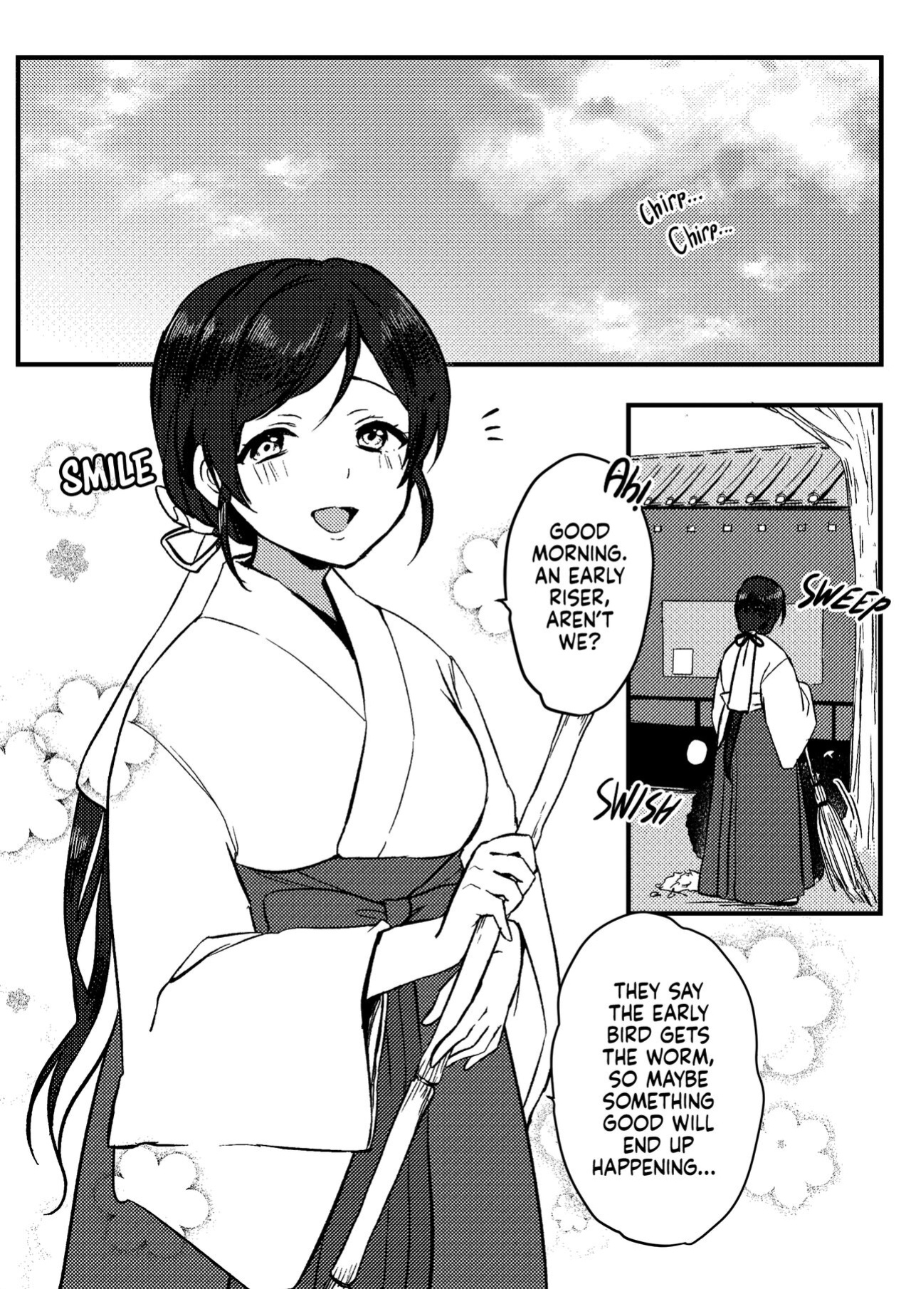 [Spica (Kazepana)] Miko-san no Himitsu no Gohoushi | Miss Miko's Private Service (Love Live!) [head empty]