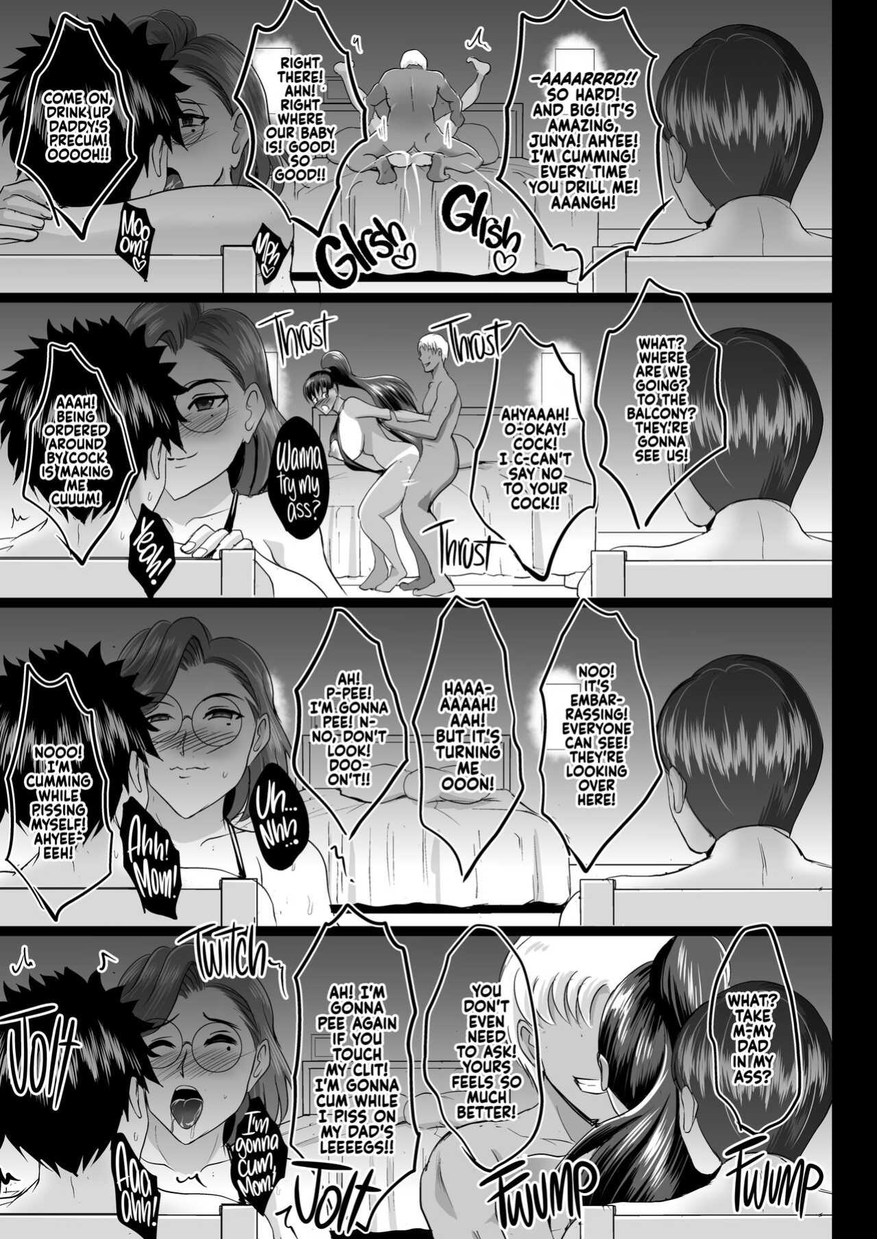 [Shouchuu MAC (Hozumi Kenji)] Choukyou Juseizumi Oyako Netorare Kiroku | Mother and Daughter NTR Diary: Trained and Knocked Up