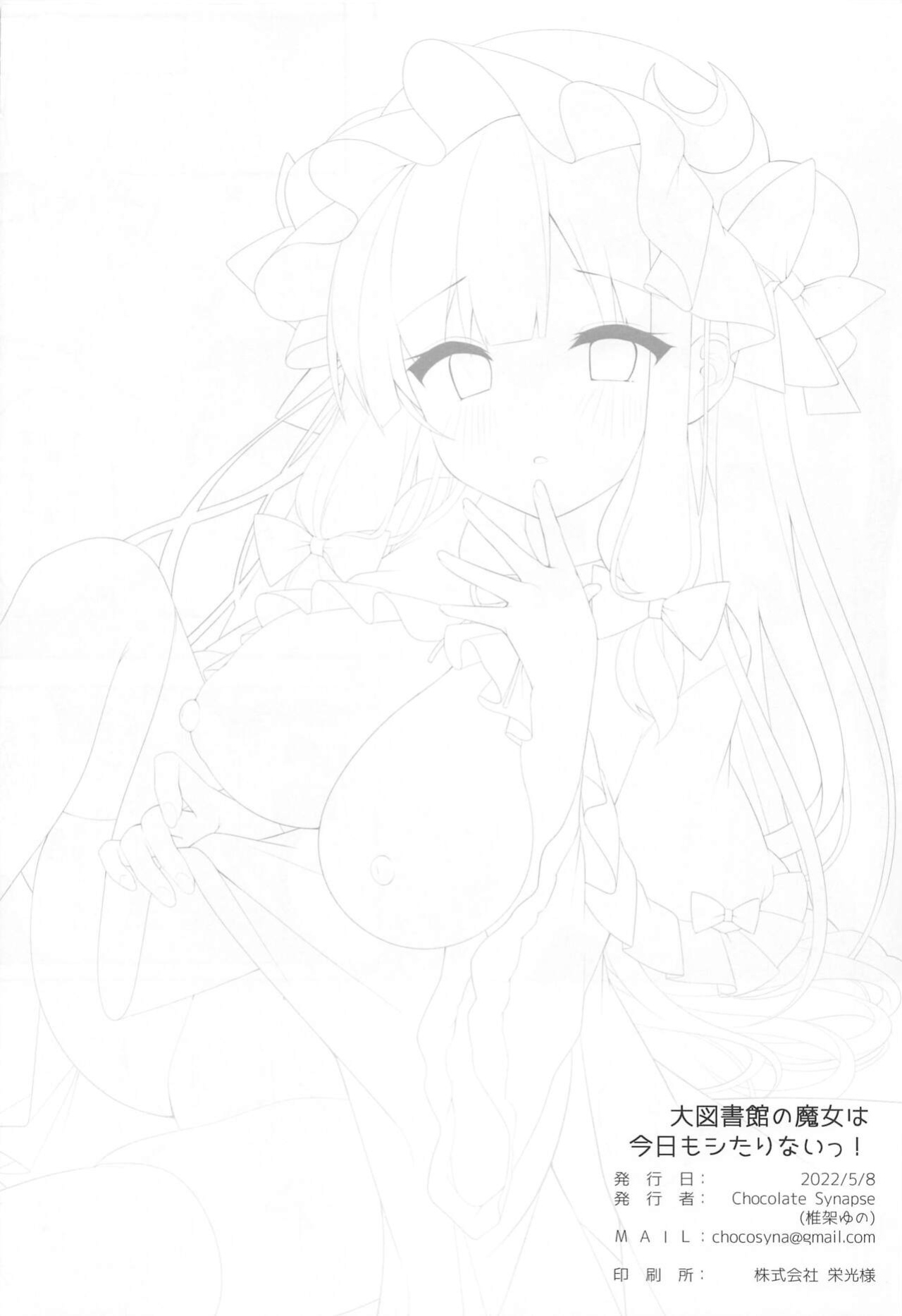 (Reitaisai 19) [Chocolate Synapse (Shika Yuno)] Daitoshokan no Majo wa Kyou mo Shitarinai! (Touhou Project)