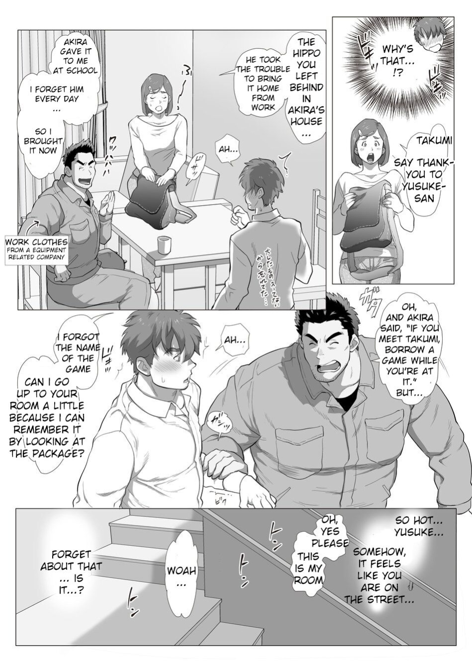 [Ochaocha Honpo (Chabashira Tatsukichi)] Tomodachi no Otou-san | Friend's Dad Ch. 2