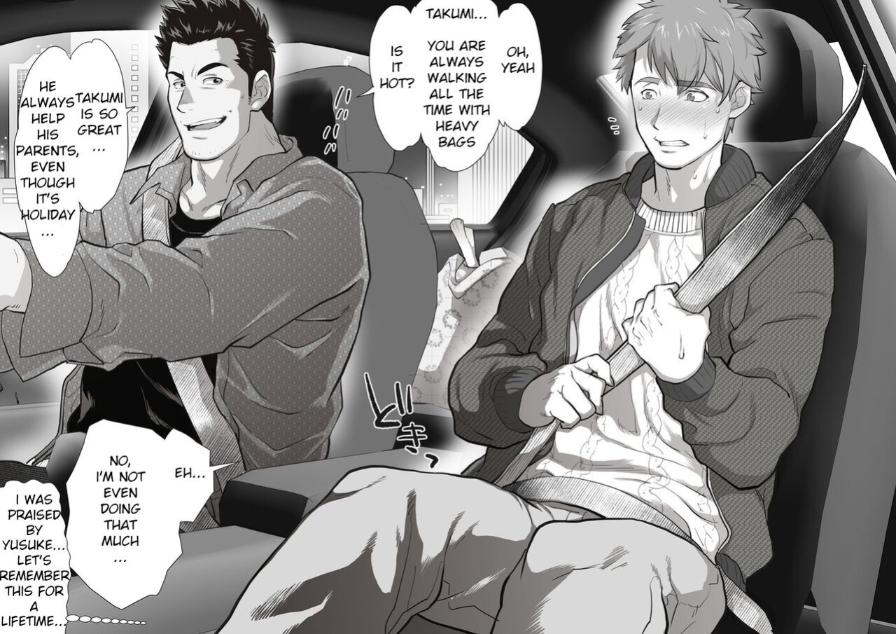 [Ochaocha Honpo (Chabashira Tatsukichi)] Tomodachi no Otou-san Yusuke-san no Kuruma Hen | Friend's Dad Yusuke's Car Edition Ch. 5