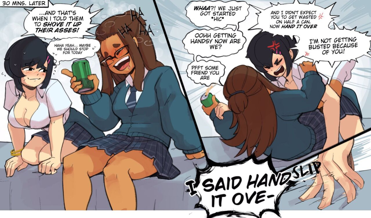 [NudieDoodles] High School Days