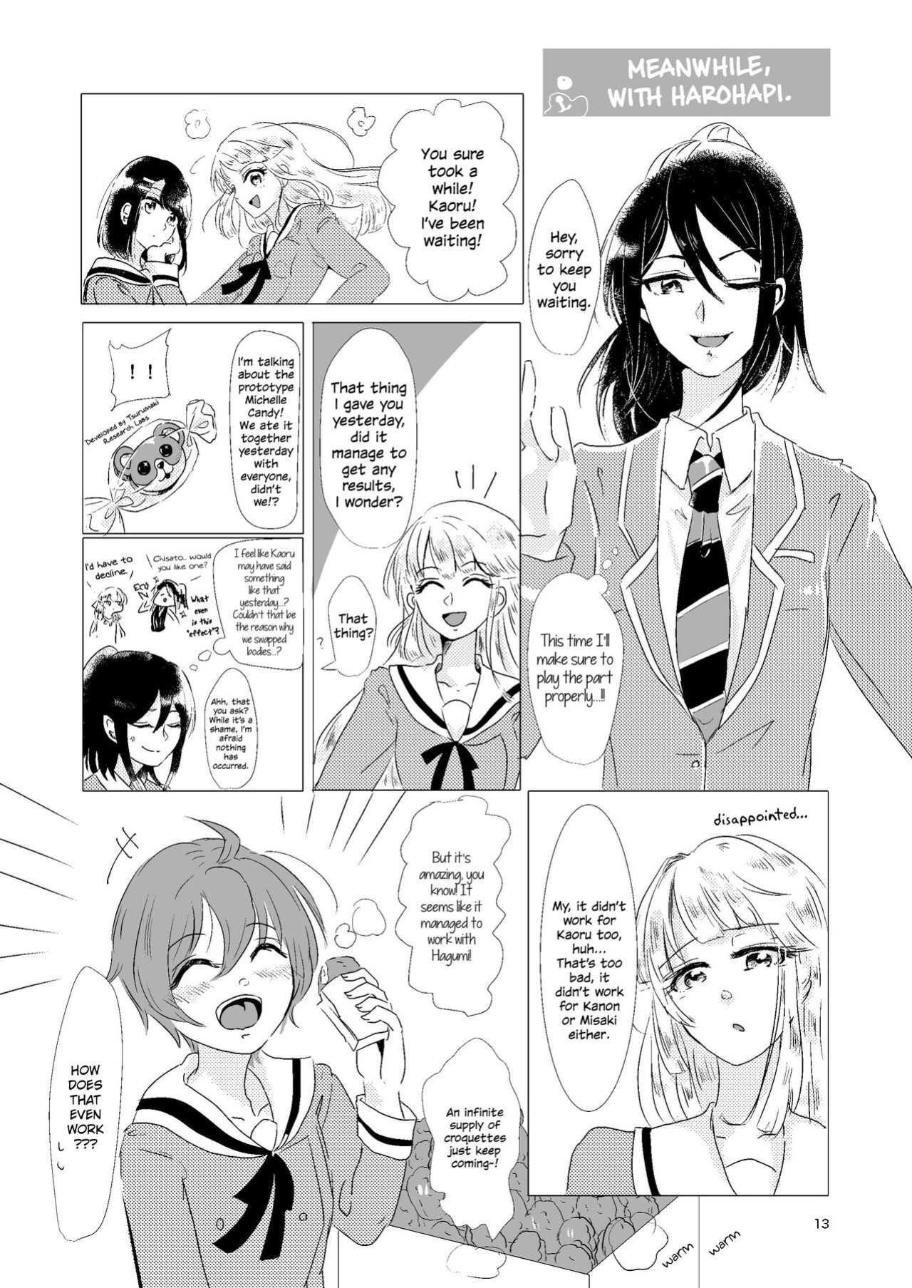 (BanG Dreamer's Party! 4th STAGE) [Minudorikan (Minu)] Watashi ga Chisato de Watashi ga Kaoru de. | I'm Chisato. And I'm Kaoru. (BanG Dream!) {WSDHANS}