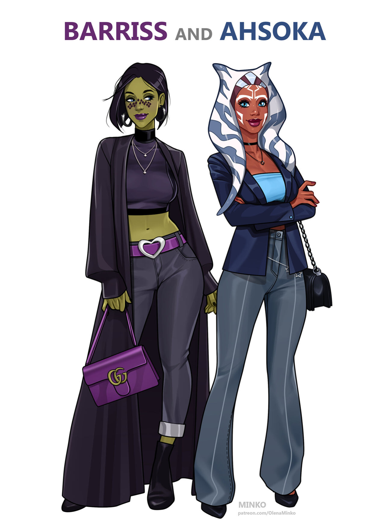 [Olena Minko] Barriss and Ahsoka (Star Wars)