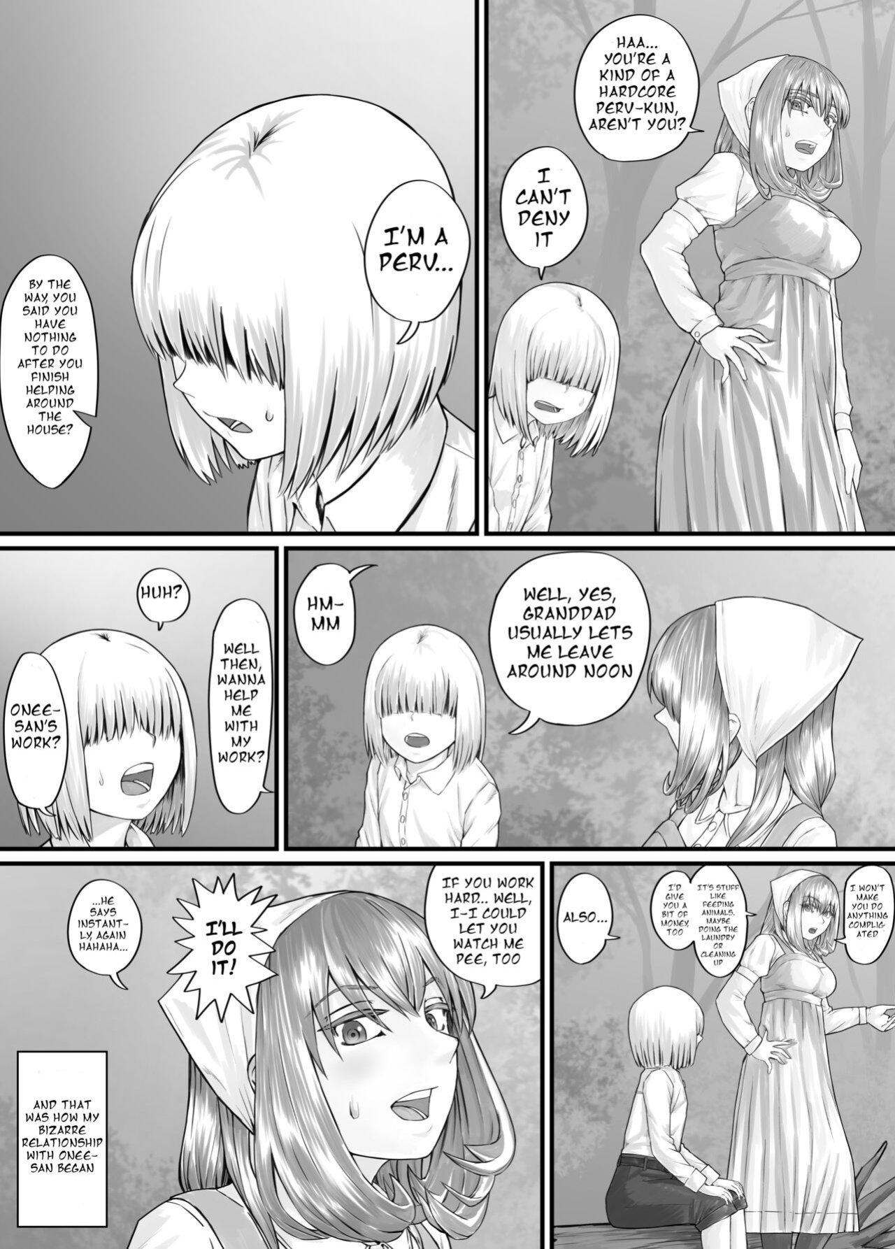 [DODOMESU3SEI] お姉さんにおしっこを見せてもらえる漫画 ch.1-6 (English Version）(Pixiv Fanbox)