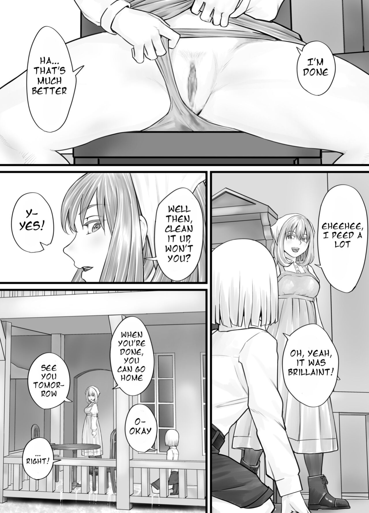 [DODOMESU3SEI] お姉さんにおしっこを見せてもらえる漫画 ch.1-6 (English Version）(Pixiv Fanbox)