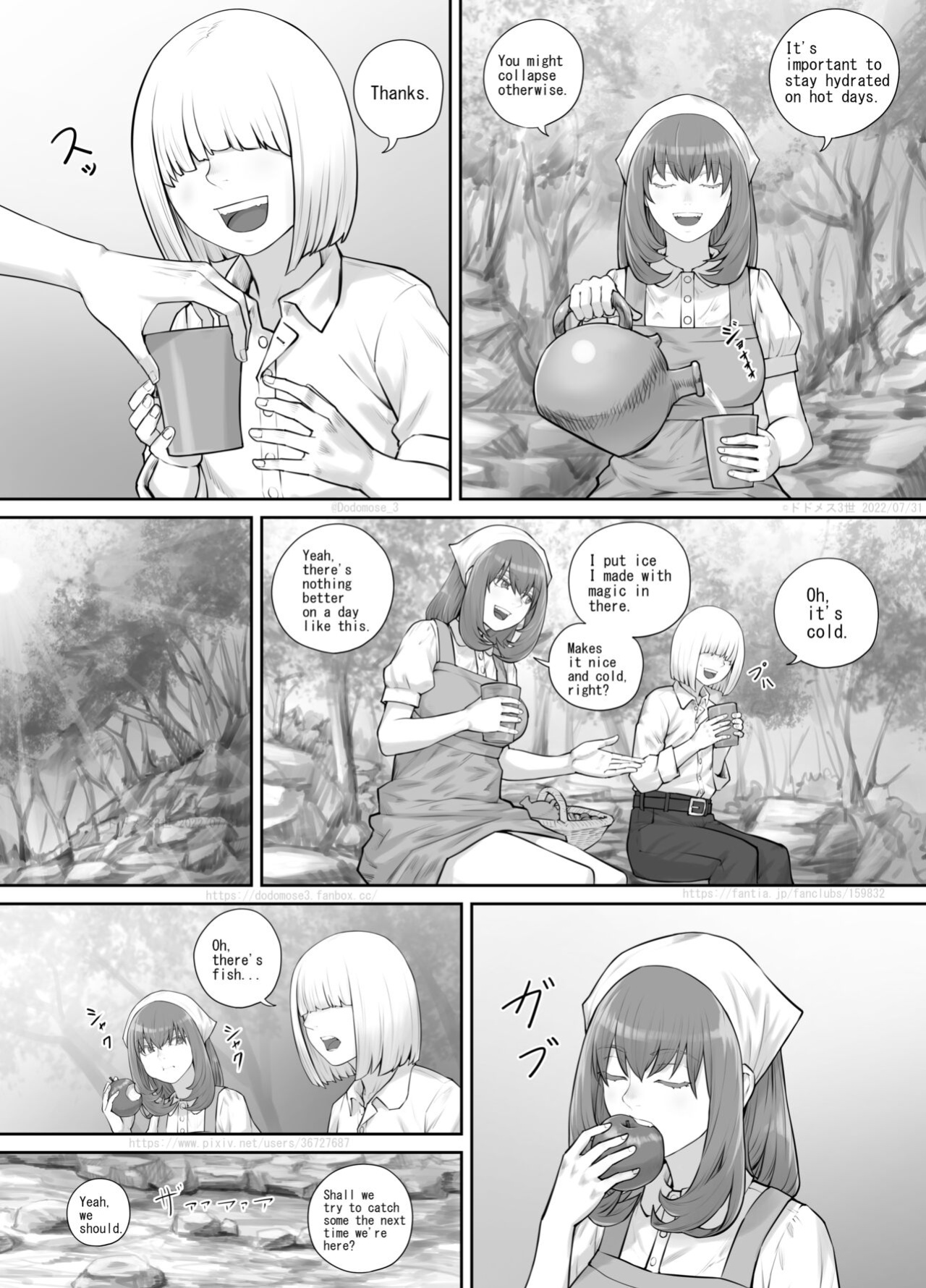 [DODOMESU3SEI] お姉さんにおしっこを見せてもらえる漫画 ch.1-6 (English Version）(Pixiv Fanbox)