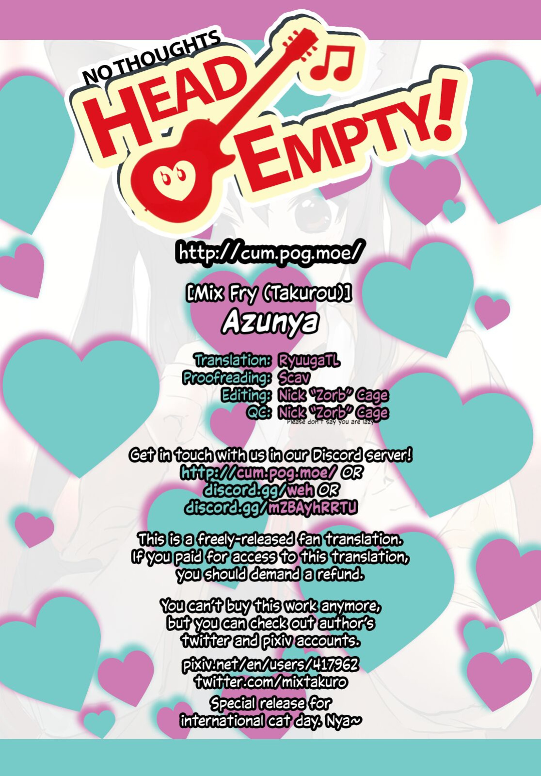[Mix Fry (Takurou)] Azunya (K-ON!) [head empty]