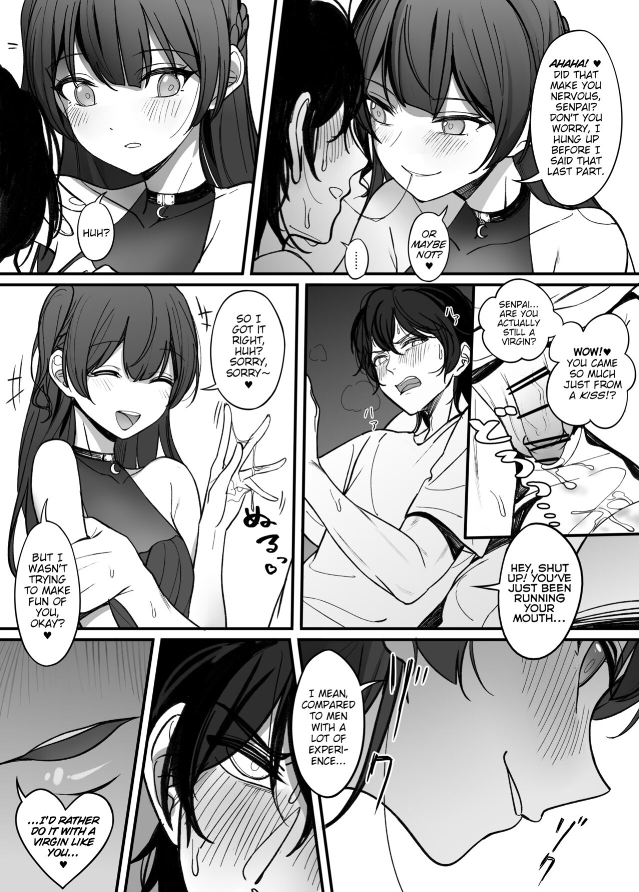 [Asakasha Doujin (Nakamura Rohane)] Gyakuen ~Koakuma Kouhai no Hiasobi~ | Gyakuen ~A Devilish Little Kouhai Plays with Fire~ [ShinyTL]